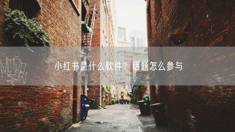 小红书是什么软件？话题怎么参与