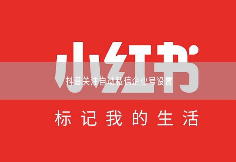 抖音关注自动私信企业号设置