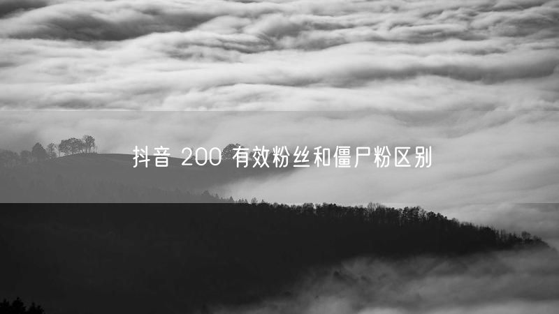 抖音 200 有效粉丝和僵尸粉区别