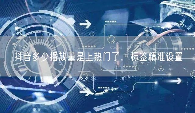 抖音多少播放量是上热门了，标签精准设置