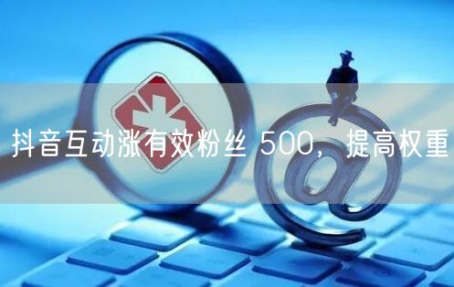 抖音互动涨有效粉丝 500，提高权重