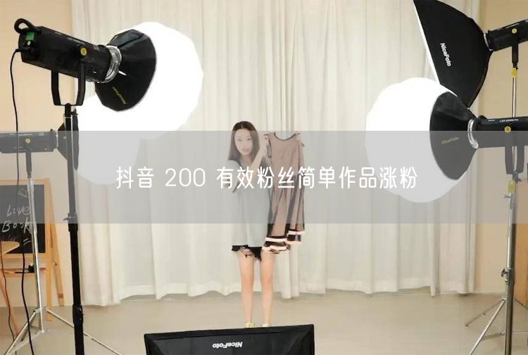抖音 200 有效粉丝简单作品涨粉