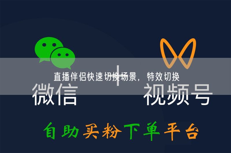 直播伴侣快速切换场景，特效切换