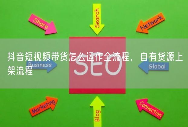 抖音短视频带货怎么运作全流程，自有货源上架流程