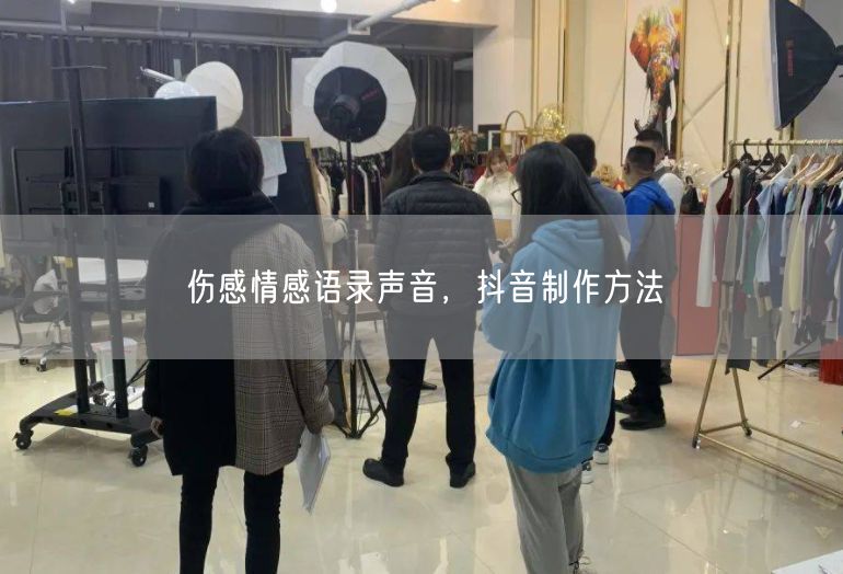 伤感情感语录声音，抖音制作方法