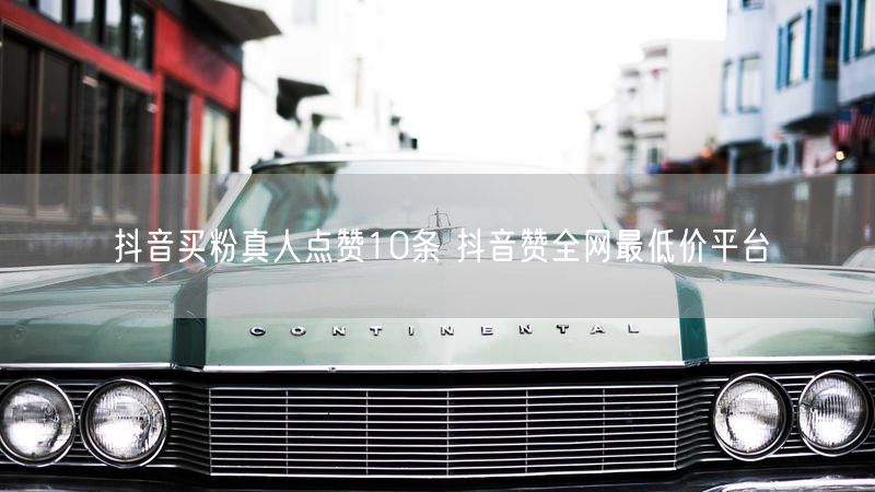 抖音买粉真人点赞10条 抖音赞全网最低价平台