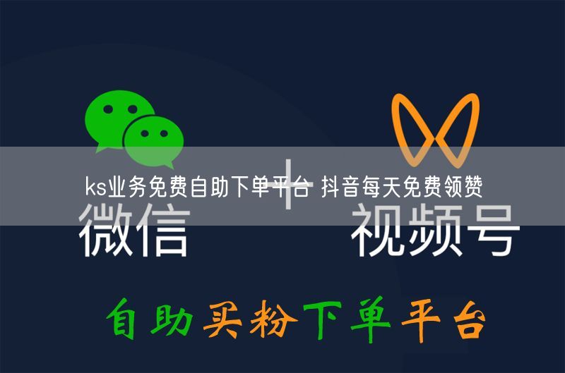 ks业务免费自助下单平台 抖音每天免费领赞